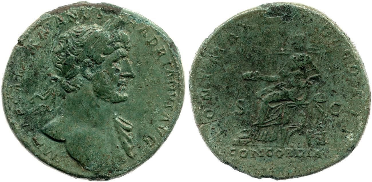 RIC II, Part 3 (second edition) Hadrian 148, аверс, bm