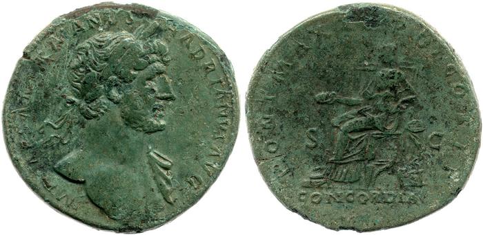 RIC II, Part 3 (second edition) Hadrian 148, реверс, bm