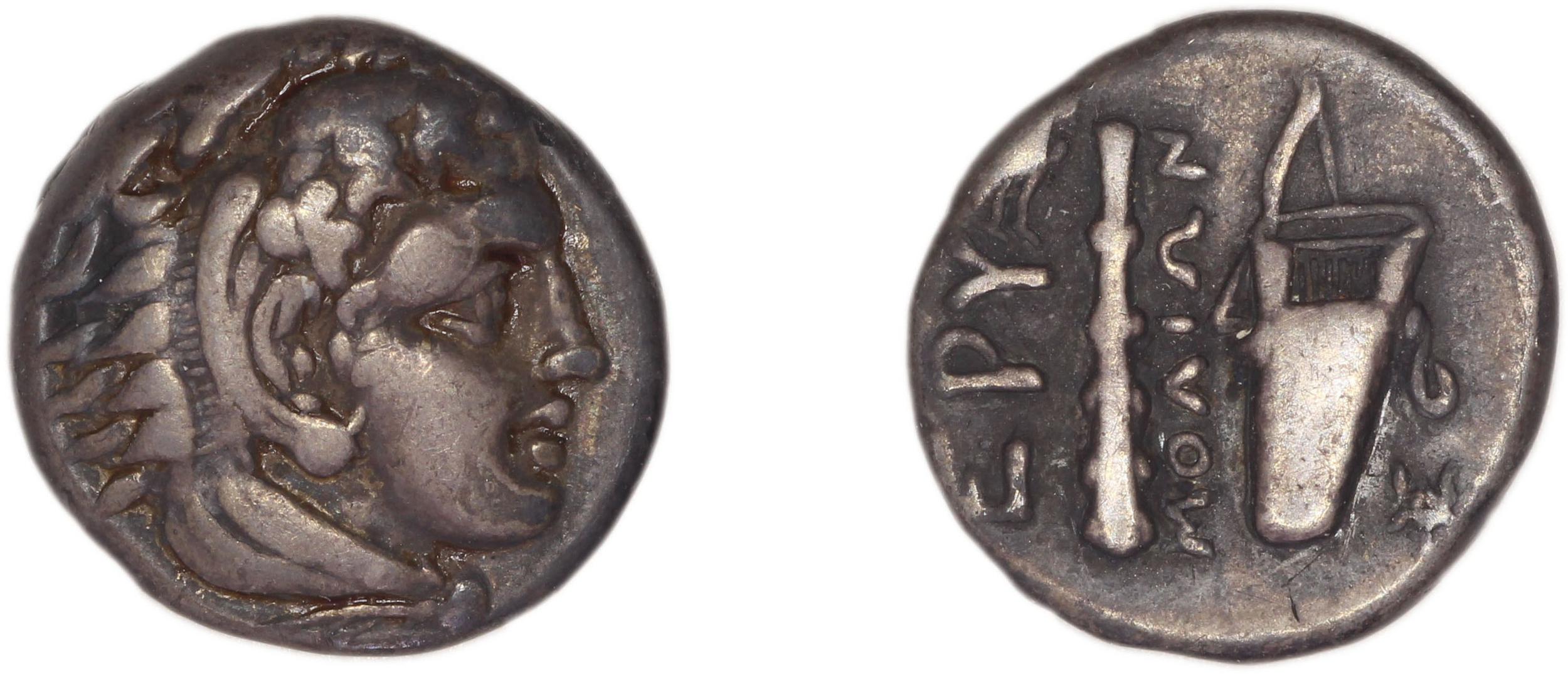 Erythrae Kinns 1980 Period II.2, AR 1, аверс, bm