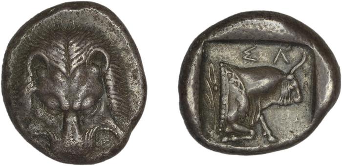 reverse Samos Barron 1966 Class VI tetradrachms
