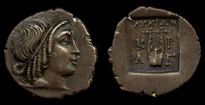 Lycian League Cragus Troxell 1982 4.102, реверс, bm