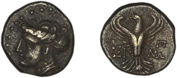 Sinope Waddington 1925 30, реверс, bm