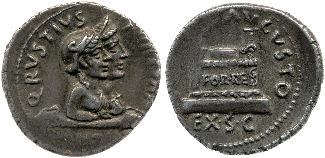 RIC I (second edition) Augustus 322, аверс, bm