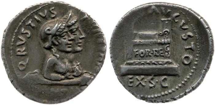 RIC I (second edition) Augustus 322, реверс, bm