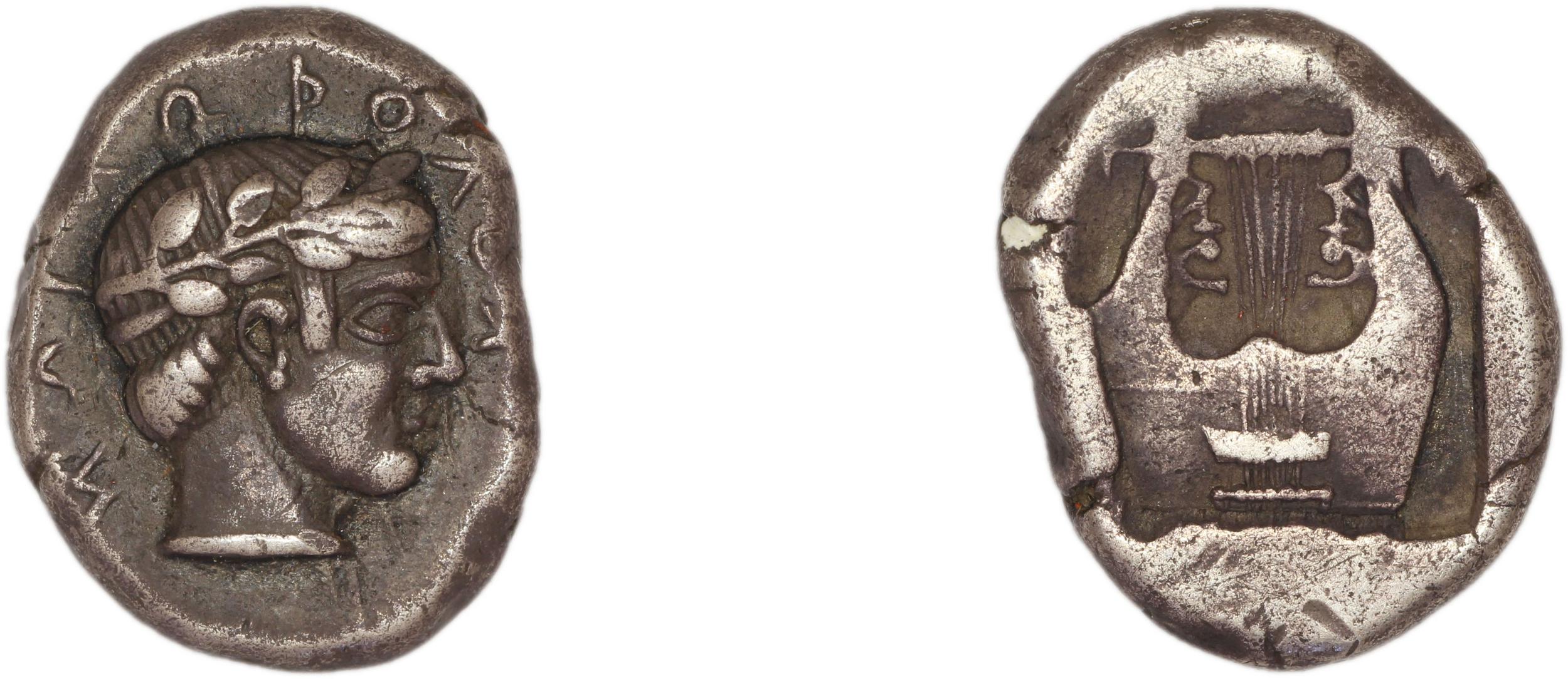 Colophon Milne 1941 Period II, drachms and obols, аверс, bm