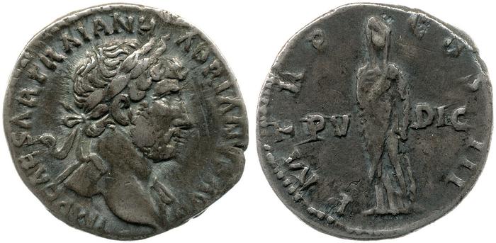RIC II, Part 3 (second edition) Hadrian 293, реверс, bm