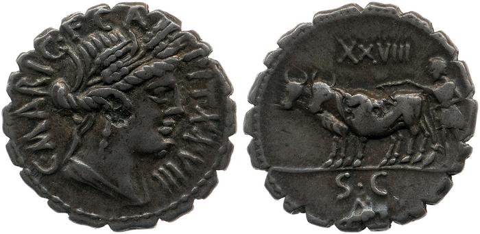 RRC 378/1b, реверс, bm
