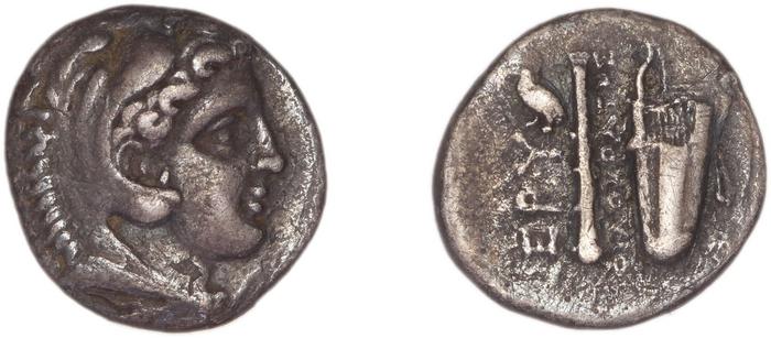 Erythrae Kinns 1980 Period II.2, AR 1, реверс, bm