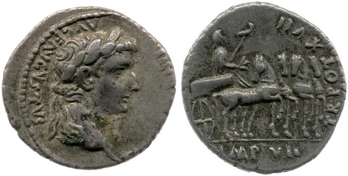 RIC I (second edition) Tiberius 4, реверс, bm