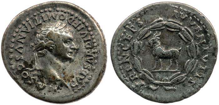 RIC II, Part 1 (second edition) Titus 267, реверс, bm