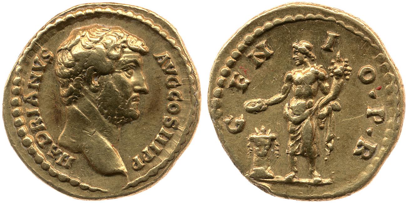 аверс RIC II, Part 3 (second edition) Hadrian 2207