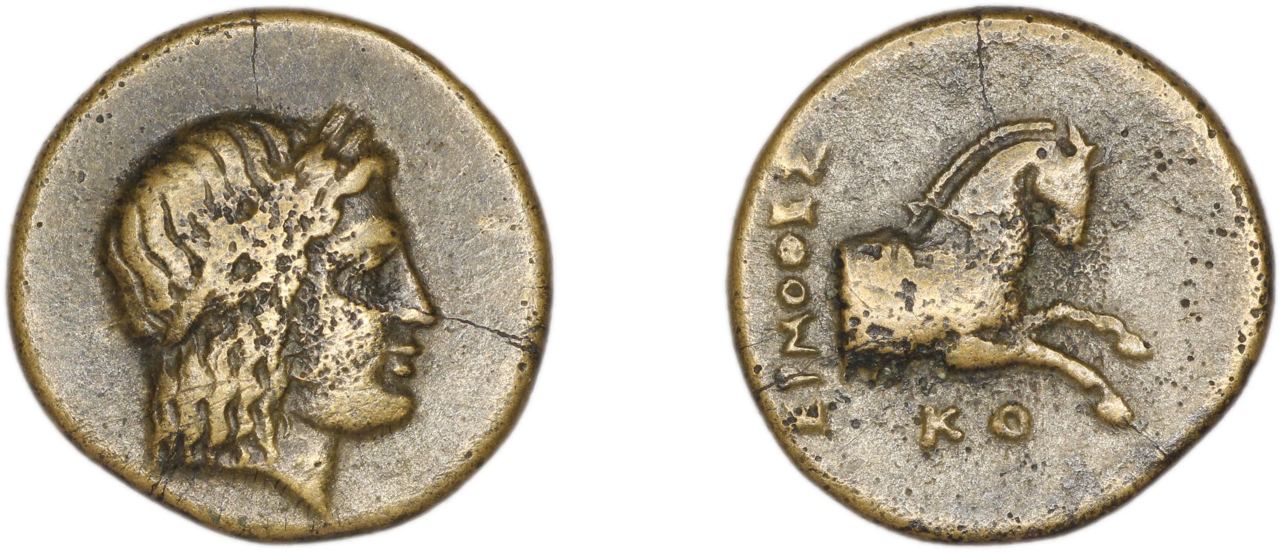 Colophon Kinns 1980 Period I.2, AE 9, аверс, bm