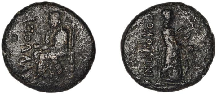 Colophon Kinns 1980 Period IV, AE 24, реверс, bm