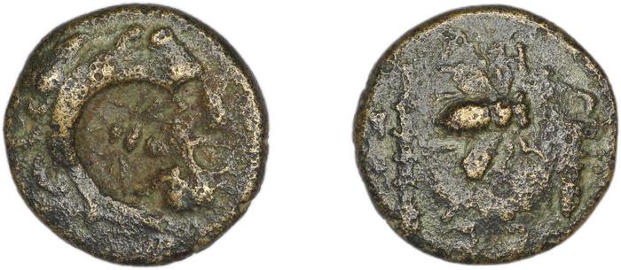 Erythrae Kinns 1980 Period III.2, AE 10, реверс, bm