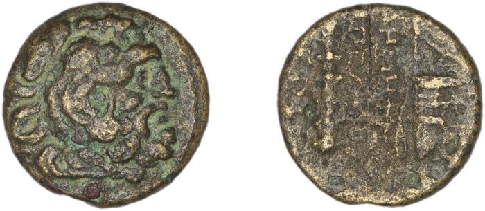 Erythrae Kinns 1980 Period III.2, AE 10, реверс, bm