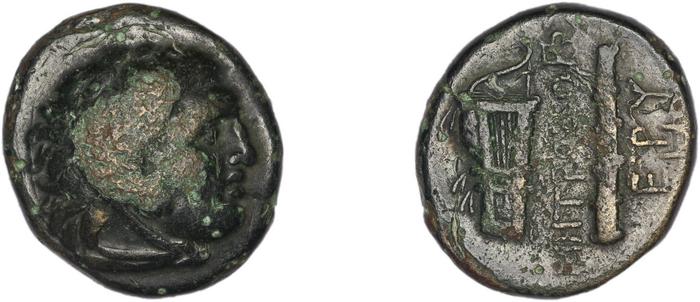 Erythrae Kinns 1980 Period III.1, AE 5, реверс, bm