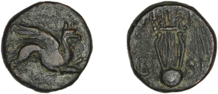 Teos Kinns 1980 Period II, AE 10, реверс, bm