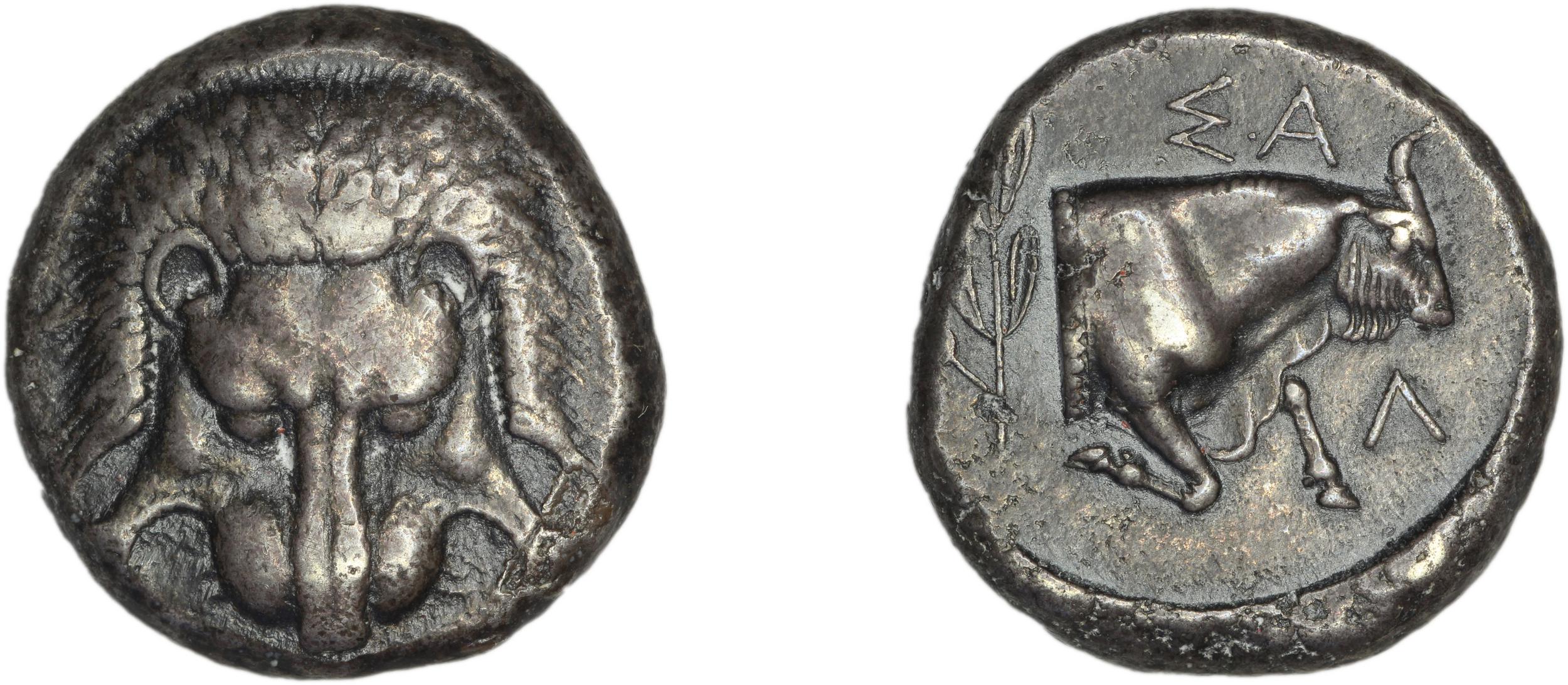 Samos Barron 1966 Class VII tetradrachms, аверс, bm