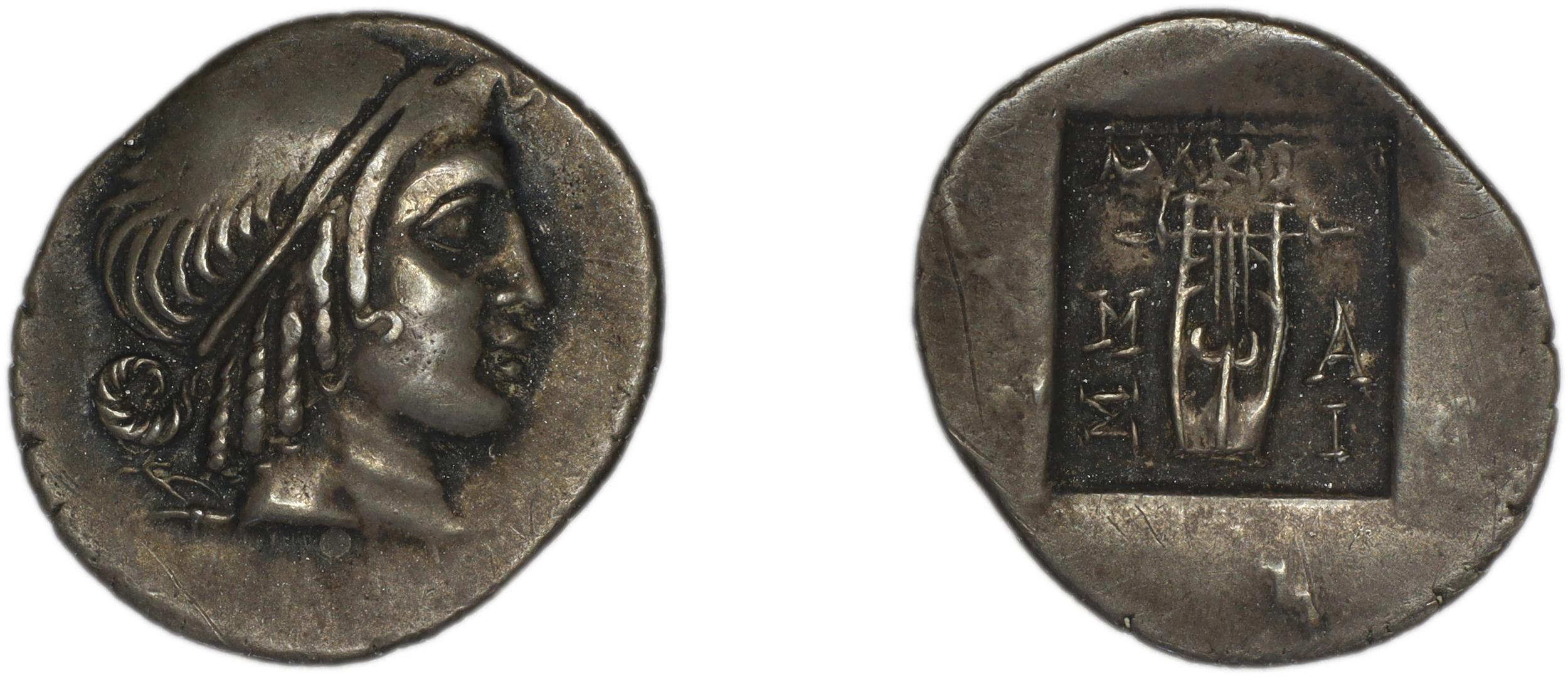 Lycian League Masicytes Troxell 1982 4.103, аверс, bm