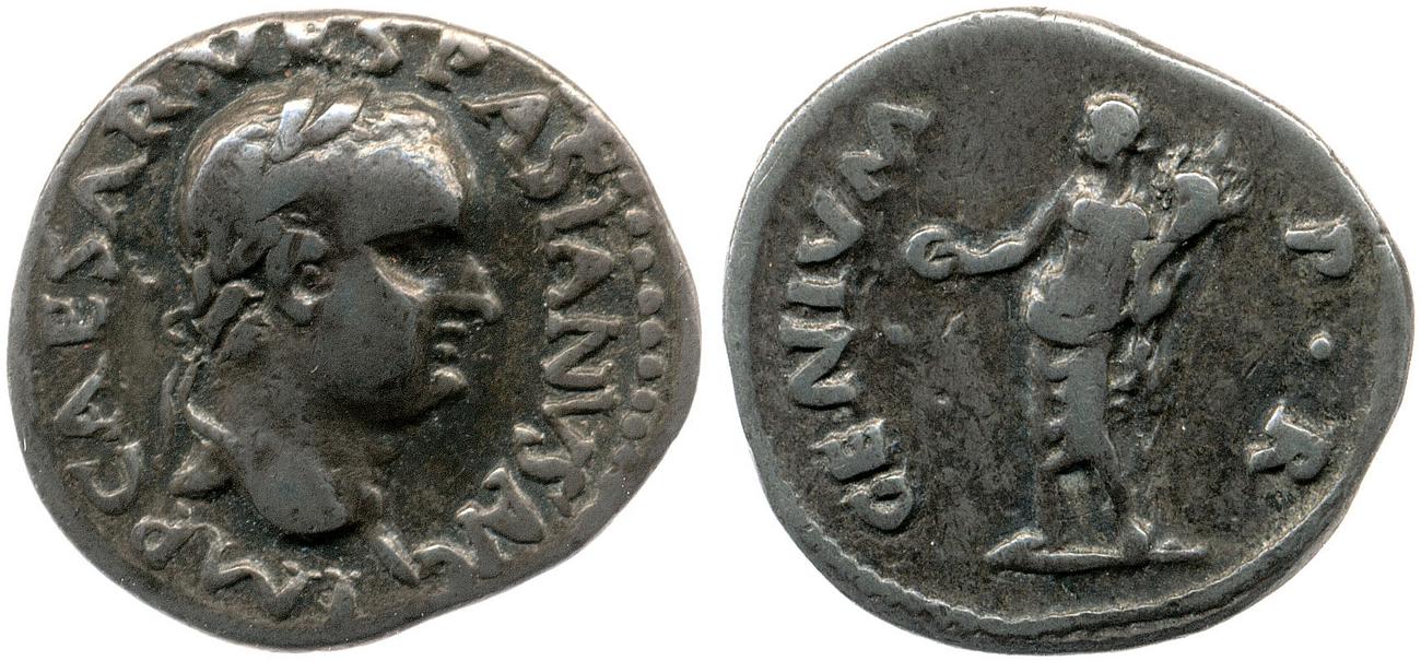 RIC II, Part 1 (second edition) Vespasian 1354, аверс, bm