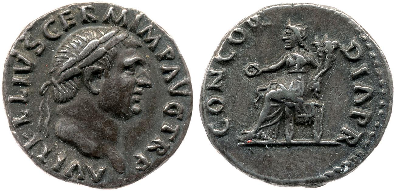 RIC I (second edition) Vitellius 90, аверс, bm