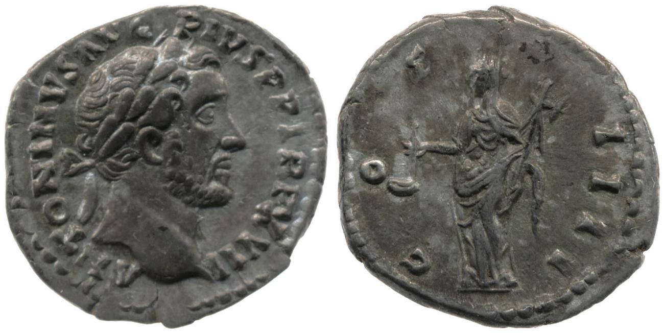RIC III Antoninus Pius 229A, аверс, bm