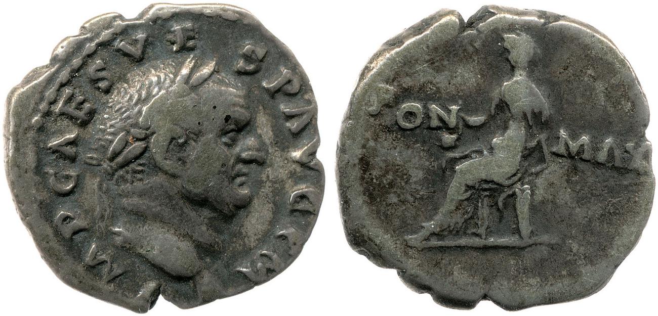 RIC II, Part 1 (second edition) Vespasian 45, аверс, bm