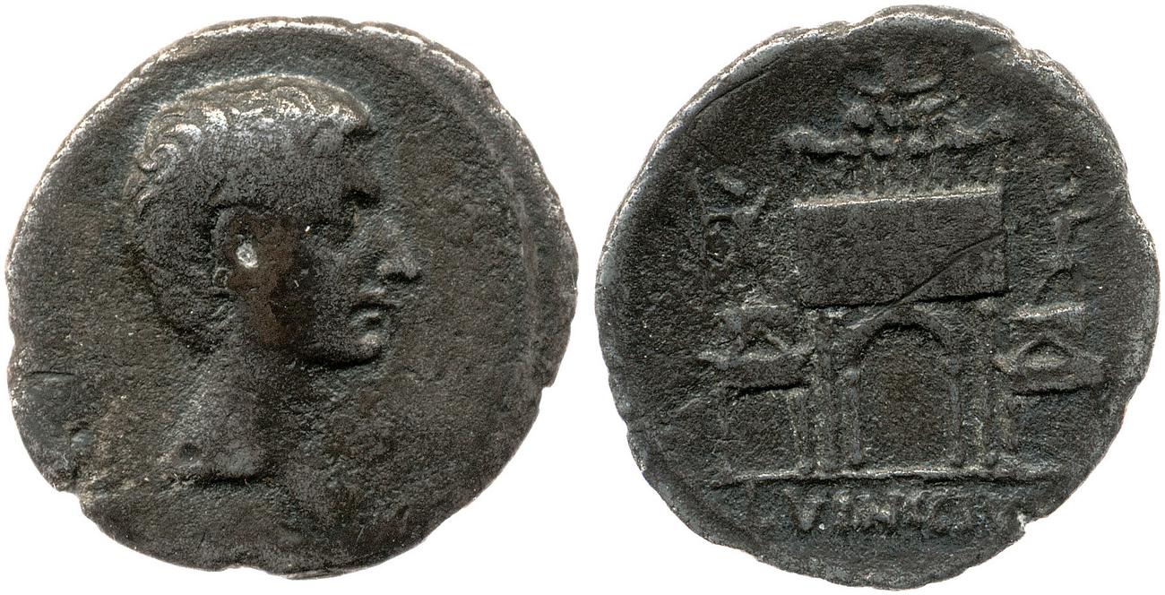 RIC I (second edition) Augustus 359, аверс, bm