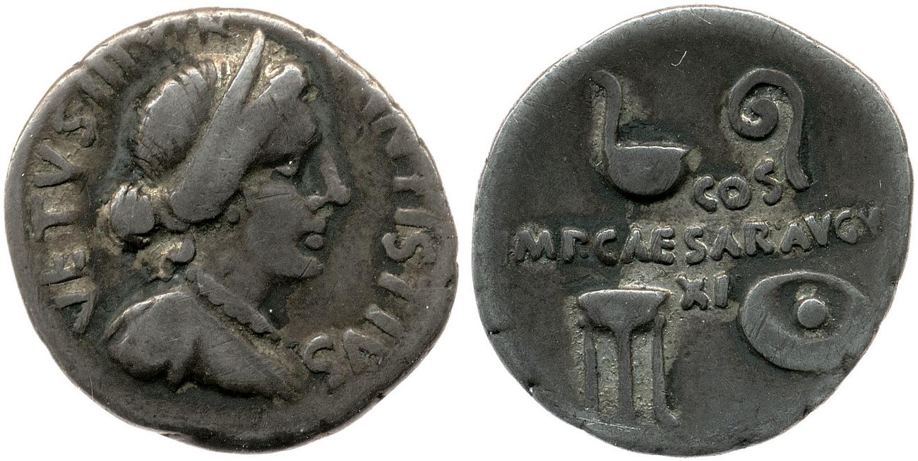 RIC I (second edition) Augustus 368, аверс, bm