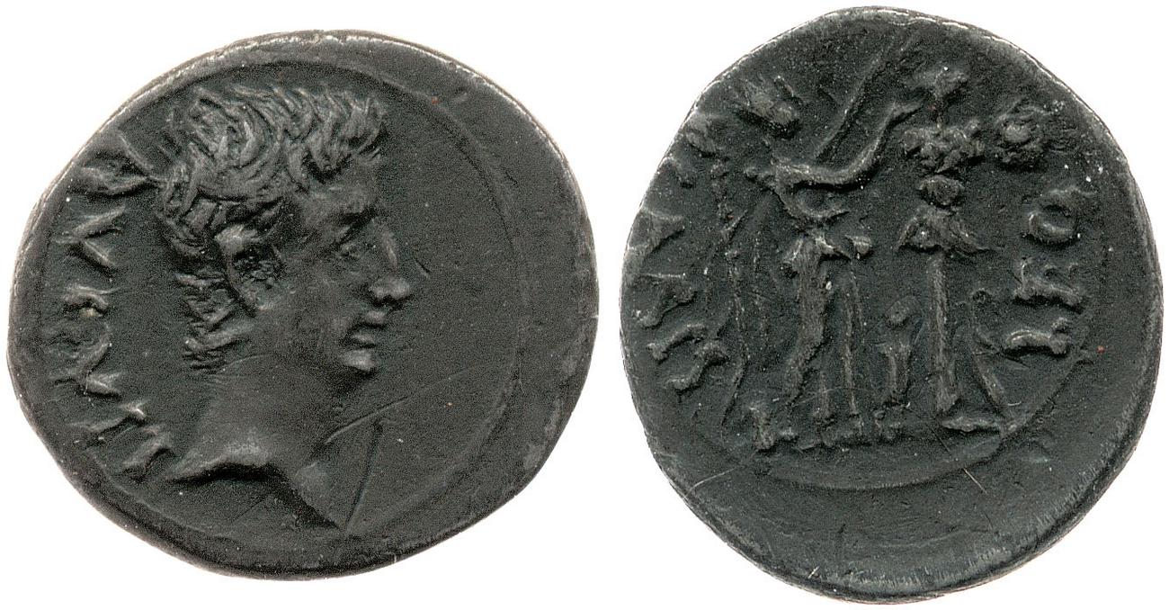 RIC I (second edition) Augustus 1A, аверс, bm