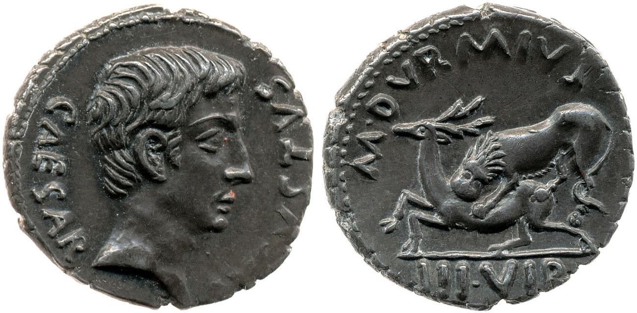 RIC I (second edition) Augustus 318, аверс, bm