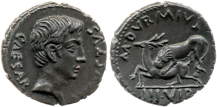 RIC I (second edition) Augustus 318, реверс, bm