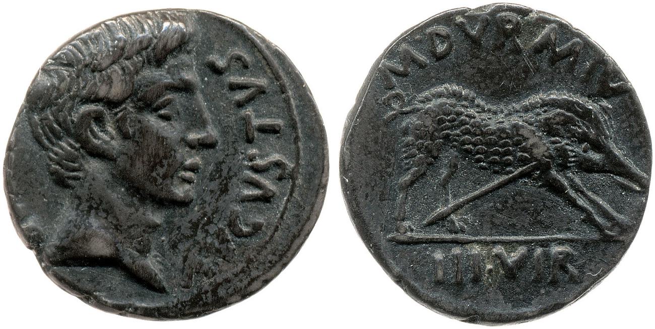 RIC I (second edition) Augustus 317, аверс, bm