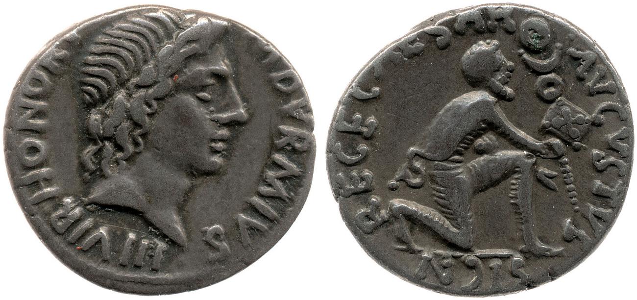 RIC I (second edition) Augustus 315, obverse, bm