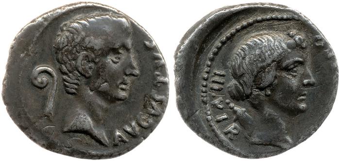 RIC I (second edition) Augustus 403, реверс, bm