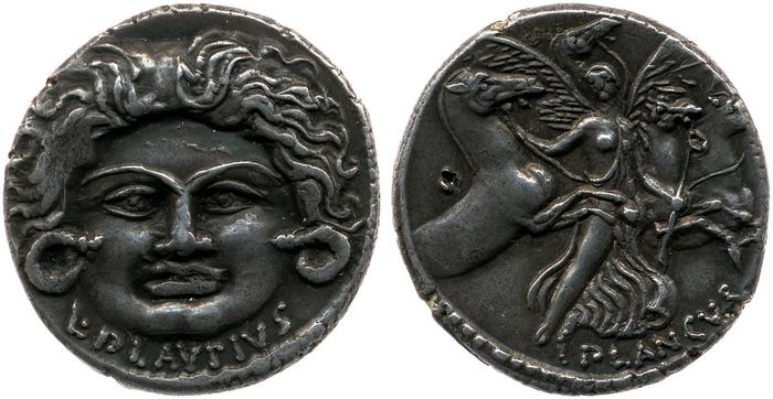 RRC 453/1a, реверс, bm