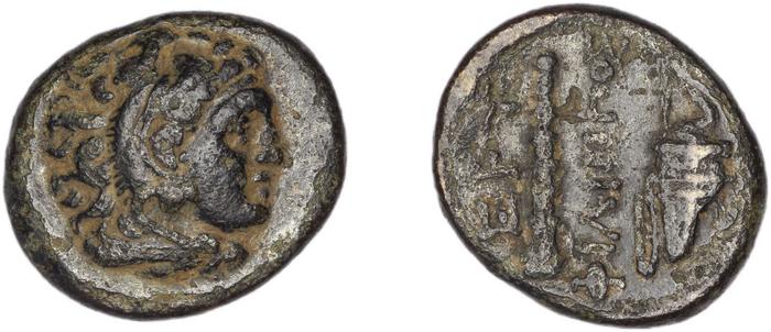 Erythrae Kinns 1980 Period III.1, AE 5, реверс, bm