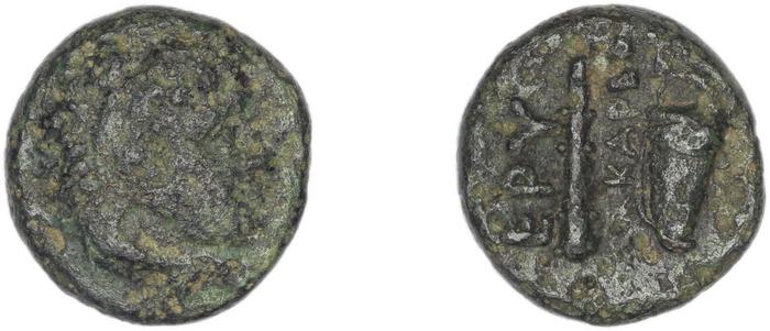Erythrae Kinns 1980 Period II.1, AE 5, реверс, bm