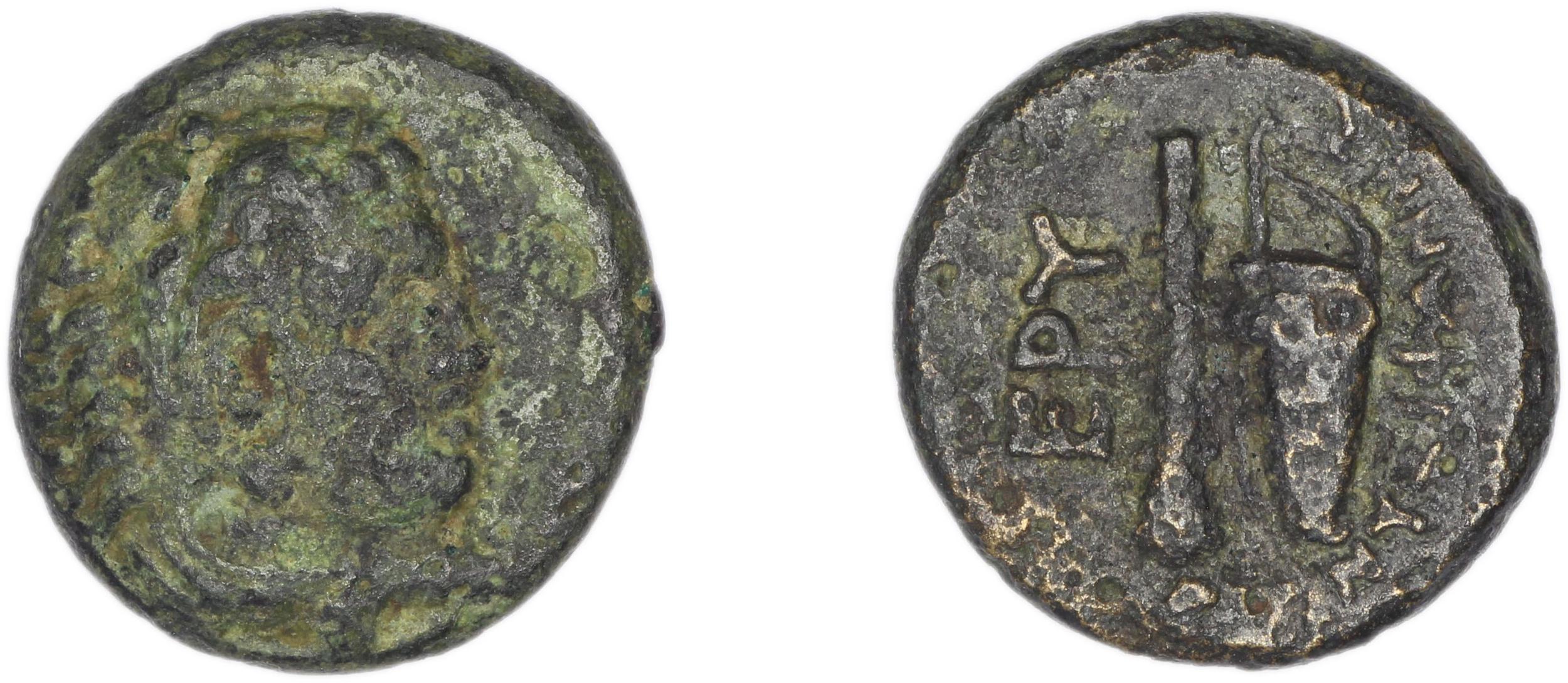 Erythrae Kinns 1980 Period II.1, AE 5, аверс, bm