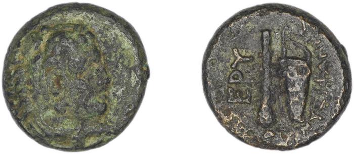Erythrae Kinns 1980 Period II.1, AE 5, реверс, bm