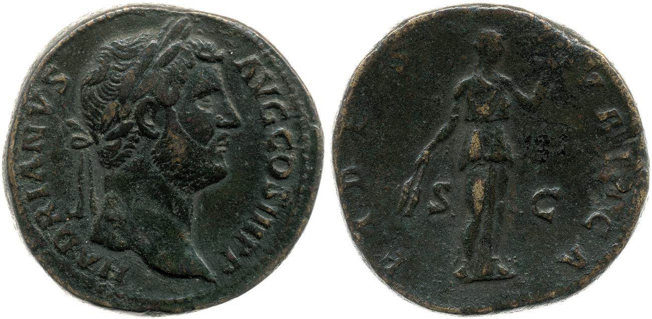 RIC II, Part 3 (second edition) Hadrian 2266, аверс, bm
