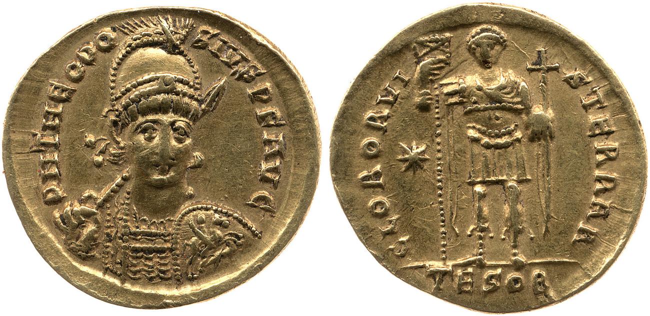 аверс RIC X Theodosius II (East) 362