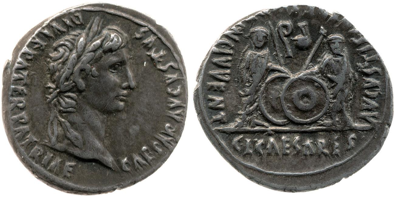 RIC I (second edition) Augustus 210, аверс, bm