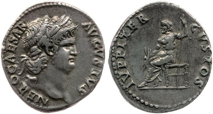 RIC I (second edition) Nero 53, реверс, bm