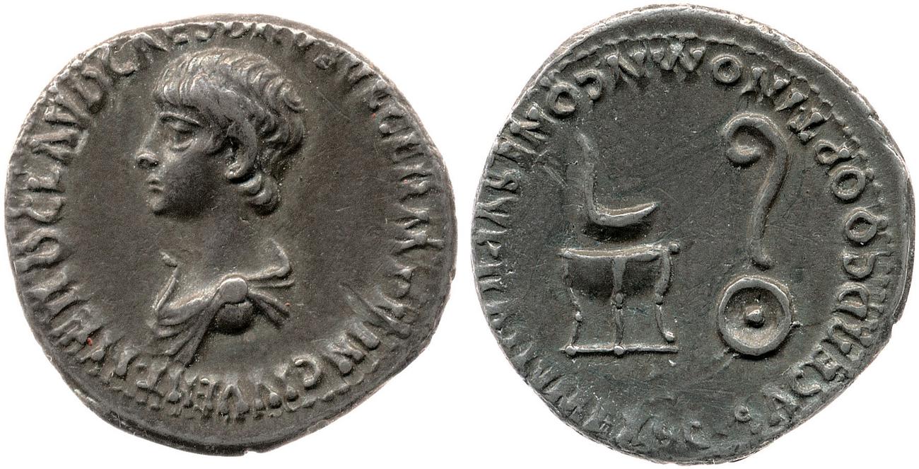 RIC I (second edition) Claudius 77, аверс, bm