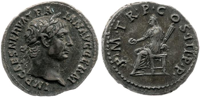 RIC II Trajan 40, реверс, bm
