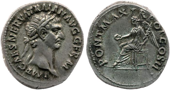 RIC II Trajan 22, реверс, bm
