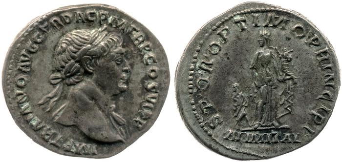 RIC II Trajan 243, реверс, bm