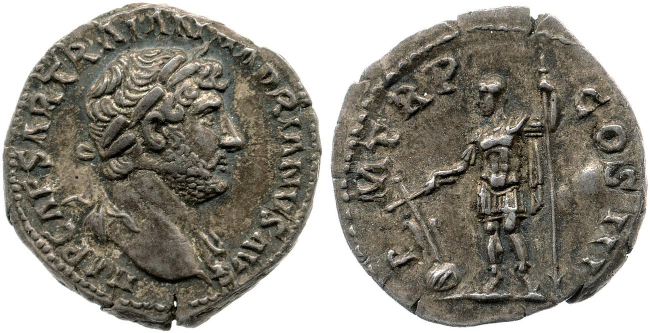 RIC II, Part 3 (second edition) Hadrian 567, аверс, bm