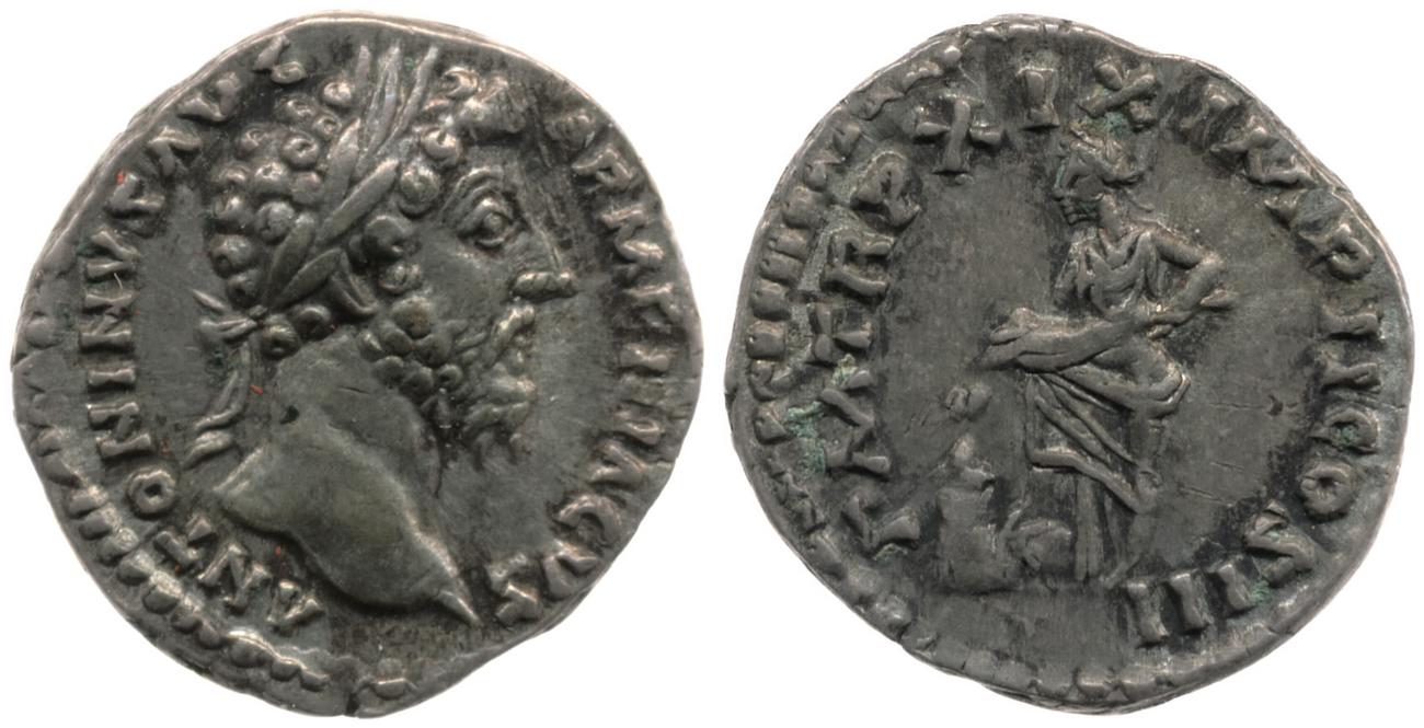 аверс RIC III Marcus Aurelius 125